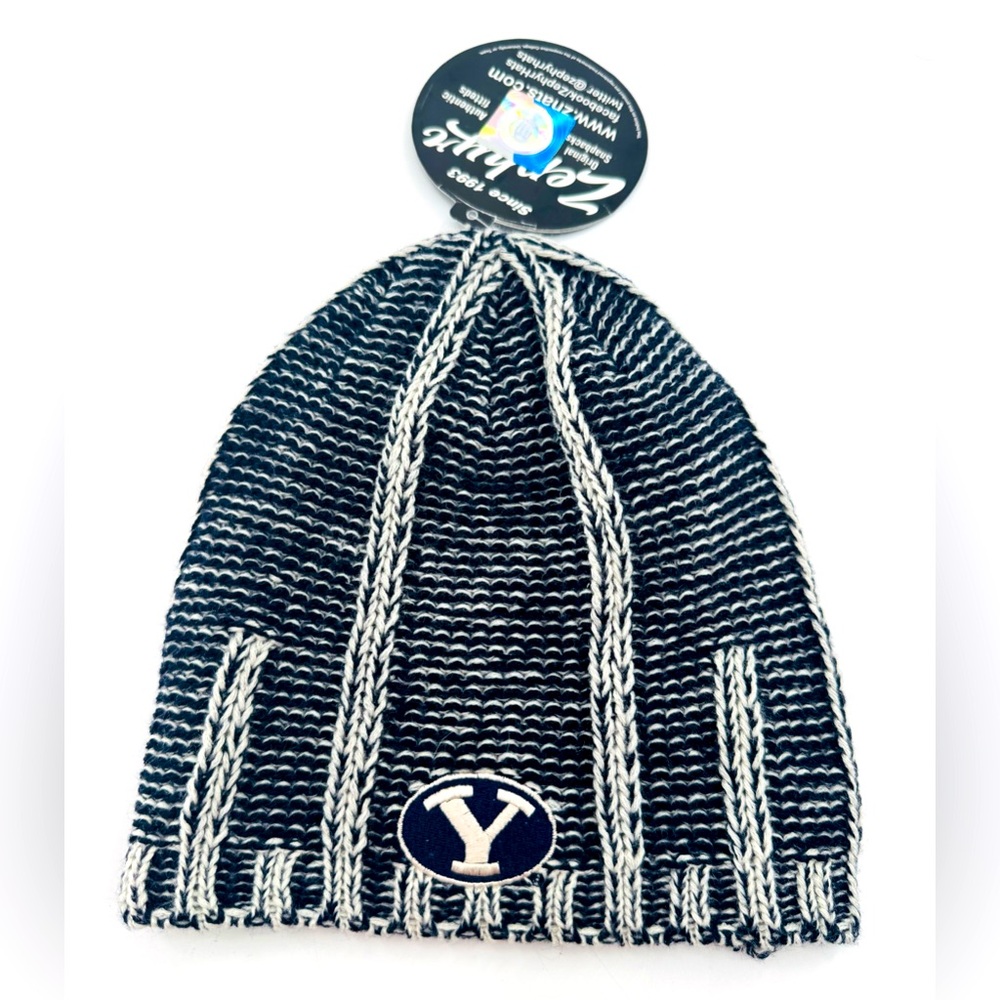BYU Cougars Brigham Young Beanie NCAA Zephyr Hats Small No Stretch NEW Sports